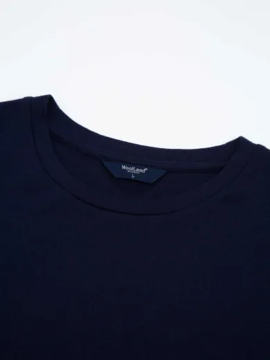 Bilde av WoolLand Kvina t-shirt man Blue Ink